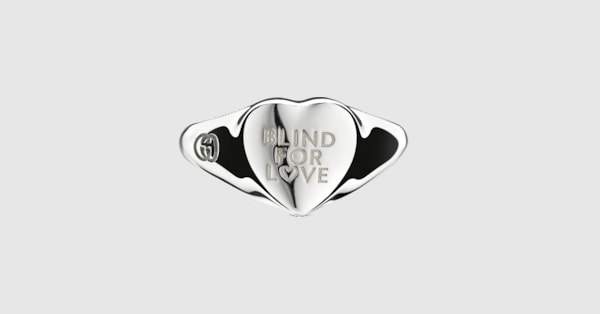 Blind For Love ring in 925 sterling silver | GUCCI® US