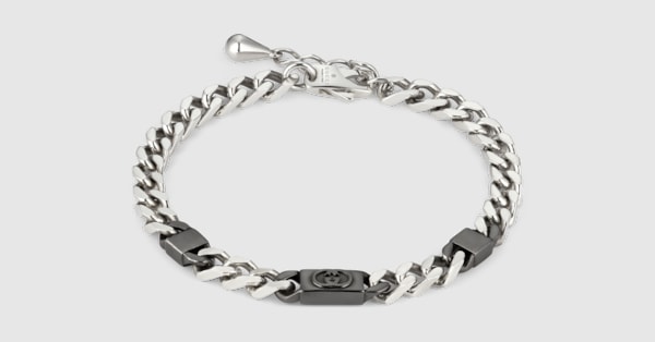 Gucci Interlocking chain bracelet in 925 sterling silver | GUCCI® US