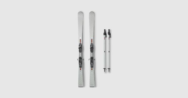 スキー HEAD152GS Gucci x HEAD ski set in silver, white and black | GUCCI® US