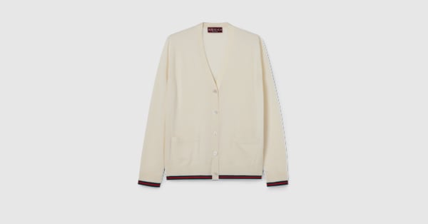 美品✨ GUCCI カシミヤ ニット カーディガン エンブロイダリー パール M 美品✨ GUCCI カシミヤ ニット カーディガン エンブロイダリー