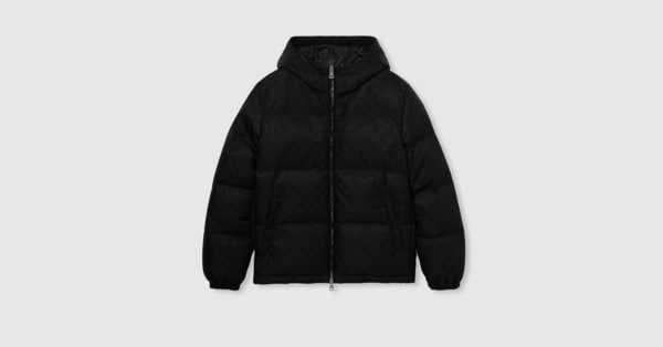 現行品　美品GUCCI GGキャンバス ジャケット ダウン　ブラック44 GGナイロン キャンバス ダウンジャケット ・ブラック | GUCCI公式