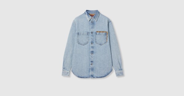 トップス L'Appartement BLEACH DENIM SHIRTS L'Appartement BLEACH DENIM SHIRTS