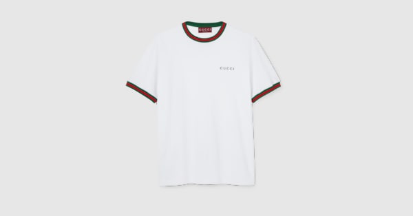 GUCCI テニスモチーフ Tシャツ アイボリー　クリーニング済　M GUCCI グッチ テニス柄アイボリーTシャツ - メルカリ
