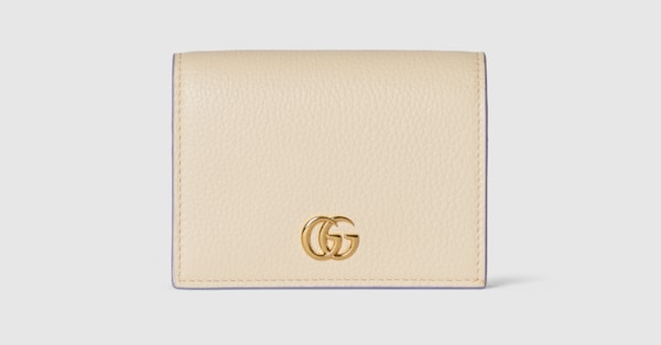 オンライン限定 ダブルG バイカラー スモールウォレット ・アイボリー