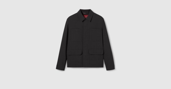 GUCCI セルヴィッジ ディテール ウール ジャケット ・ダークグレー GUCCI セルヴィッジ ディテール ウール ジャケット ・ダークグレー