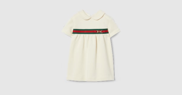 infant cotton dress Smocked in Gauze for Babies lightweight and breathable GUCCI Baby - Cotton Dress