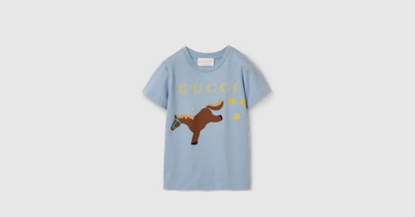 ベビー〕プリント コットン Tシャツ ・ホワイト | GUCCI公式
