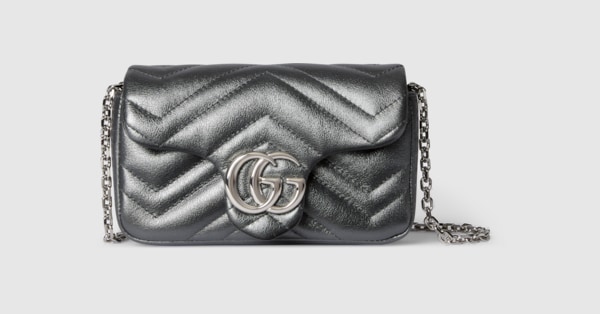 （未使用）柔らかな雰囲気を出す、GUCCI ダークグレー 手袋 未使用）柔らかな雰囲気を出す、GUCCI ダークグレー 手袋