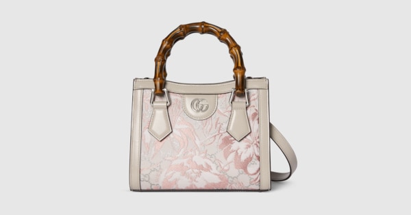 【FA】GUCCI グッチ ポニー トート ショルダーバッグ グッチ ダイアナ〕日本限定 スモール トートバッグ ・アイボリー