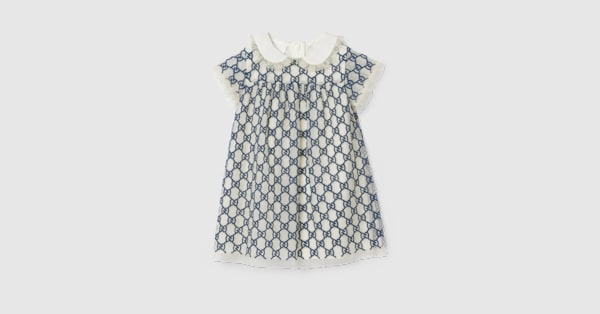 gucci blue lace dress Gucci Blue Tulle Glitter Tiered Gown - BOPF