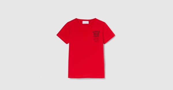 チルドレンズ〕プリント コットン Tシャツ ・レッド | GUCCI公式 チルドレンズ〕プリント コットン Tシャツ ・レッド | GUCCI公式