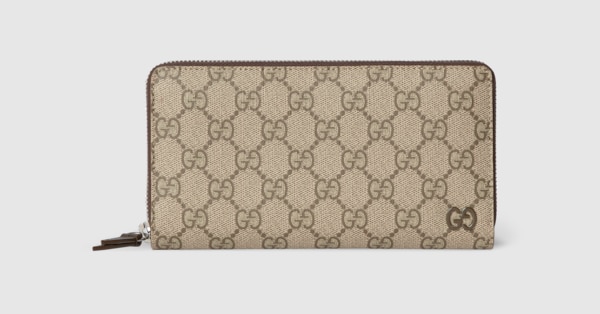 GG ジップアラウンドウォレット ブラウン インテリア ・ベージュ