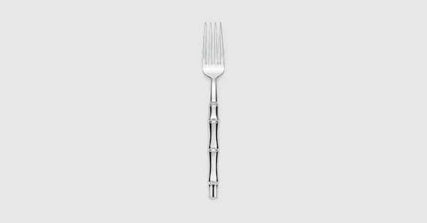 Forks with bamboo motif, set of two in silver-plated brass | GUCCI® US