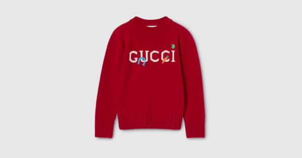Children's wool sweater in red | GUCCI® US