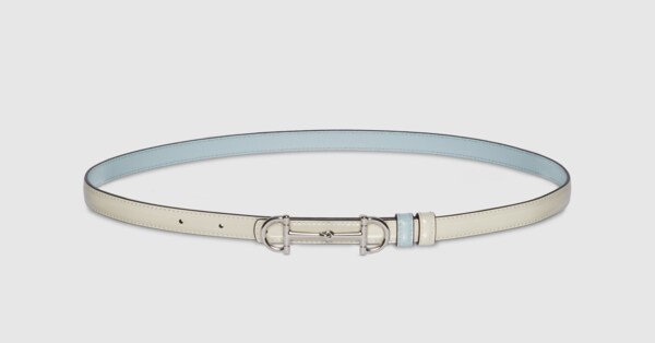 Gucci Slim Horsebit Thin Belt 763361 size 90 Gucci Hasler Black Horsebit Leather Skinny Belt 90 36  main image 4