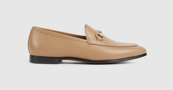 GUCCI グッチ ハイカット ローファー レディース ベージュ 約24.0cm ヨルダーン〕ウィメンズ ローファー ・ベージュ レザー | GUCCI公式