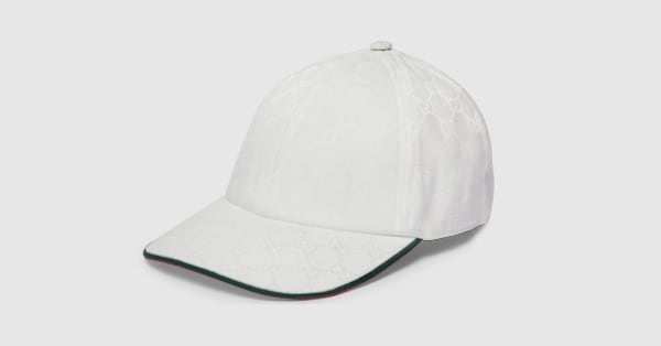 GG canvas baseball cap in white | GUCCI® US