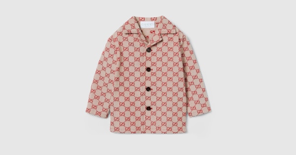 Baby GG canvas jacket in red | GUCCI® US