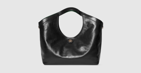 グッチ ジリオ〕ラージ トートバッグ ・ブラック レザー | GUCCI公式