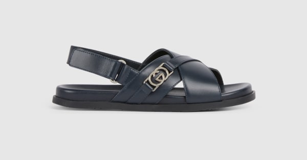 美品✨GUCCI サンダル　GG レザー　シマ　パープル　チャーム　22.5 856594_AAFT7_4009_001_100_0000