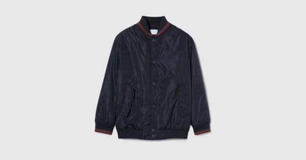 チルドレンズ〕ナイロン ジャケット ・ダークブルー | GUCCI公式