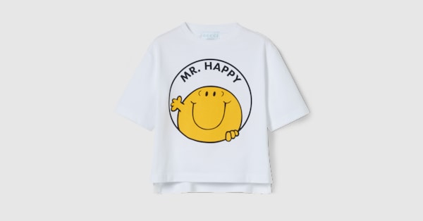 チルドレンズ〕プリント コットン Tシャツ ・ホワイト | GUCCI公式
