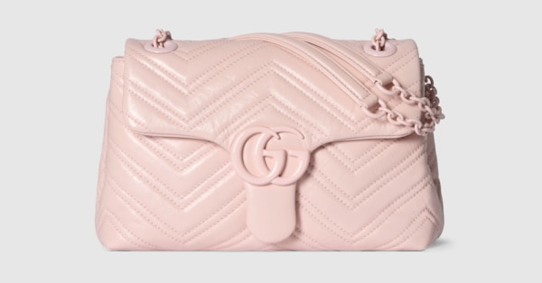 GGマーモント〕スモール ショルダーバッグ ・ピンク レザー | GUCCI公式