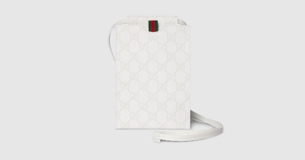 GG card case in white soft GG Supreme | GUCCI® US