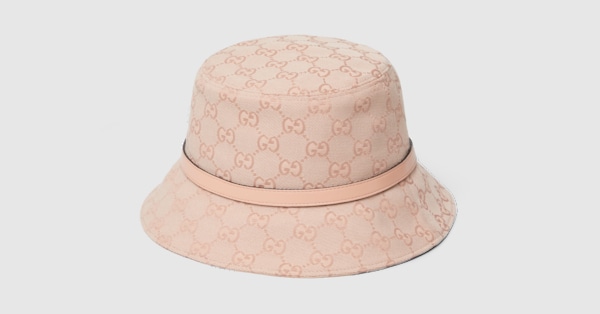 GUCCI ピンク バケットハット GGロゴ GG canvas bucket hat in pink | GUCCI® US