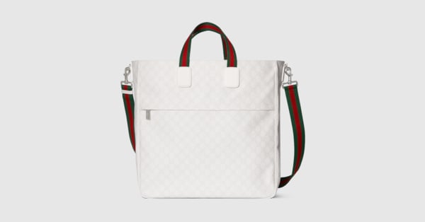 Large crossbody bag in white GG Supreme | GUCCI® US