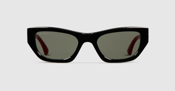 Cat-eye sunglasses in black | GUCCI® CA