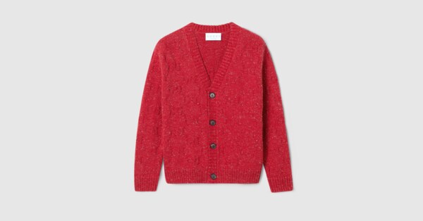 チルドレンズ〕GGコットン カーディガン ・レッド | GUCCI公式