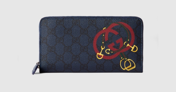 l*z様 Gucci スプリーム ウルフプリント ジップアラウンドウォレット