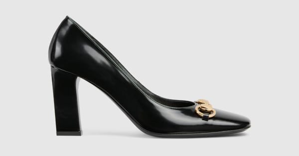 シニョーラ〕ウィメンズ パンプス ・ブラック レザー | GUCCI公式
