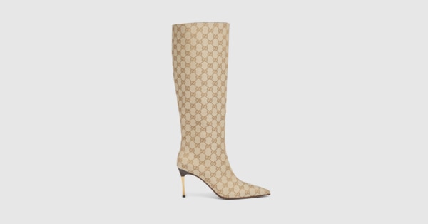 Gucci ホワイトキルティングブーツ 極美品】グッチ GGキルティングブーツ 718386 36 1/2 - メルカリ