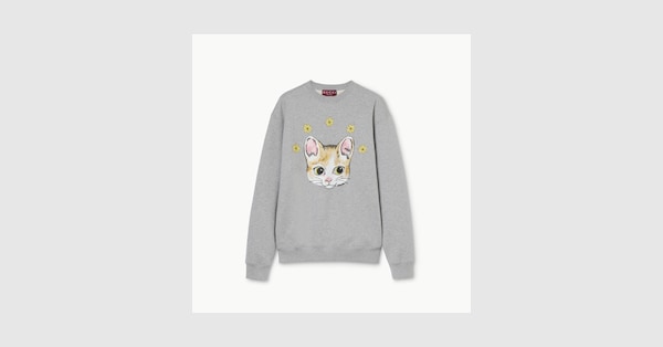 日本限定 ヒグチユウコ コットンジャージー スウェットシャツ ・グレー