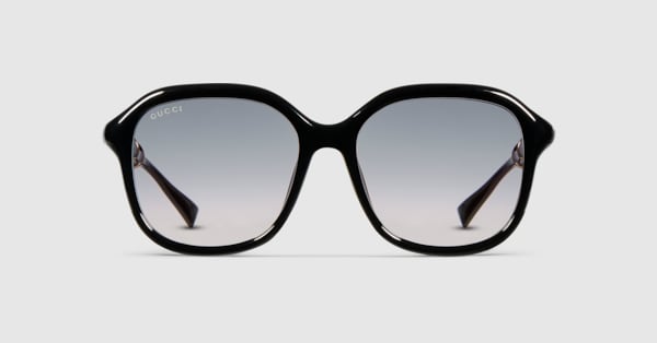 Gucci スクエアサングラス スクエア サングラス（アジアン フィット） ・ブラック | GUCCI公式