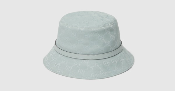 GG canvas bucket hat in icy blue | GUCCI® US