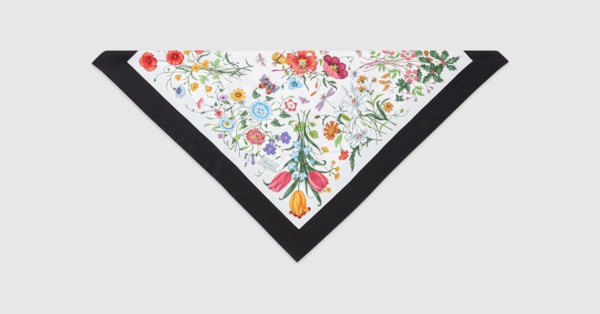 プリント入り シルク ヘッドバンド ・マルチカラー | GUCCI公式