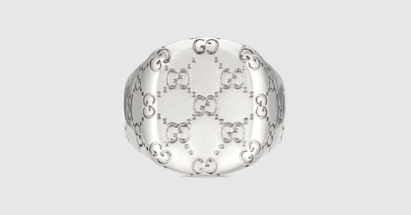 GUCCI チェーンモチーフワイドリング 刻印サイズ:10号【箱/ポーチ付】 gucci ネックレス メンズ グッチ レディース ペンダント Gリング