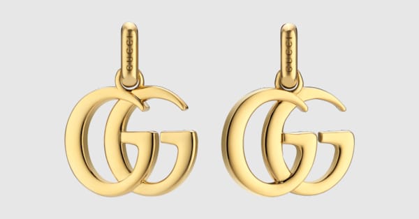 ダブルG ミニ ピアス ・ゴールドトーン ブラス | GUCCI公式