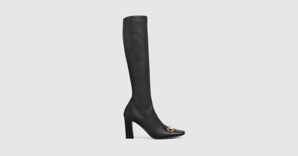 シニョーラ〕ウィメンズ ブーツ ・ブラック レザー | GUCCI公式