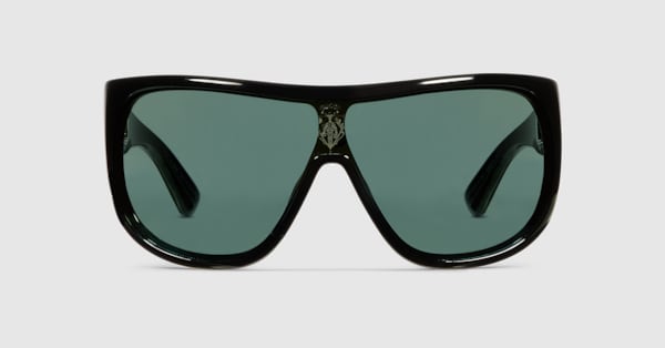 Mask frame sunglasses in black | GUCCI® US
