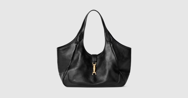 メルカート〕ミディアム トートバッグ ・ブラック レザー | GUCCI公式