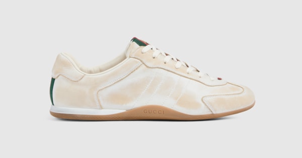 Women's Gucci Shift sneaker in white leather | GUCCI® US