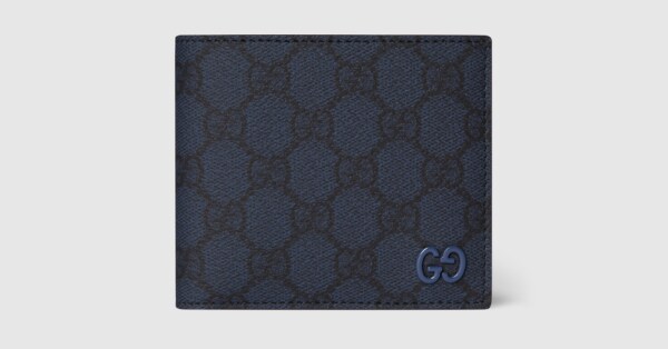 Bordeaux interior GG coin wallet in dark blue GG Supreme | GUCCI® US
