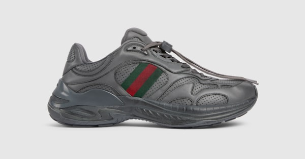 グッチ 2.0〕メンズ スニーカー ・ダークグレー レザー | GUCCI公式