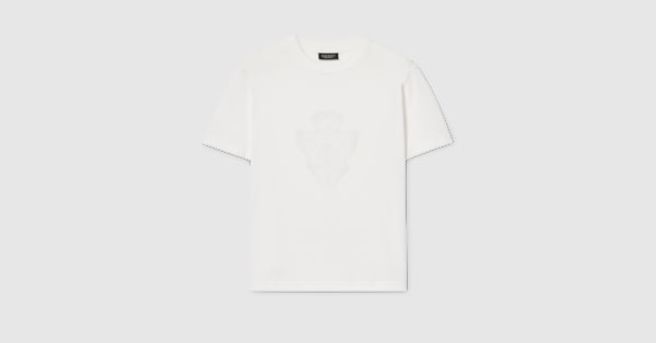 GUCCI ホワイト　白　Ｔシャツ トップス　Ｍ位 グッチ オーバーサイズ Tシャツ おすすめ | GUCCI® JP