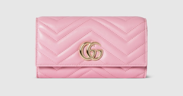 送料込み！極美品 GUCCI コンパクトウォレット クリスタル 443 グッチ GUCCI 長財布 レディース GGマーモント ブラック 443123 DTD1T