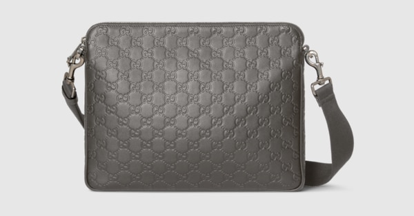 Gucci ビジネスバッグ グレー GGパターン グッチ ショルダーバッグ メンズ オフィディア スモール クロスボディ